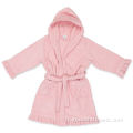 Coton doux Terry Kids Bathrobe avec swing inférieur